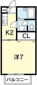 フレグランス望 201【間取図】 999999 (フレグランス望.JPG)