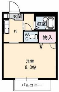 ＣＡＳＡ安宅　Ｂ棟  106【間取図】 999999 (20120708142826674010.jpg)