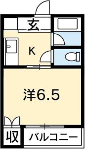 北條マンション 306【間取図】 999999 (北條マンション.JPG)