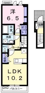 カーサ　アルベロディピノＡ 203【間取図】 999999 (203.jpg)