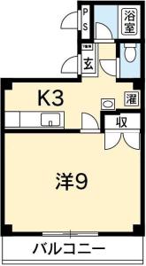 プレジデント中徳島 301【間取図】 999999 (プレジデント中徳島（B）ワードローブ無し2022_2_3.JPG)