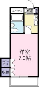 カレッジコーポ蔵本 508【間取図】 999999 (カレッジコーポ蔵本506.jpg)