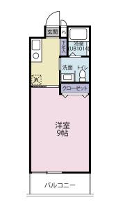 Worth Villa 207【間取図】 999999 (ワースヴィラ南中.jpg)