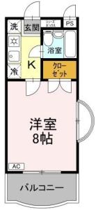 サンハイツ沖浜 406【間取図】 999999 (406.jpg)