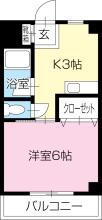 [賃貸物件]�アンソレイエ弐番館�詳細情報-間取り