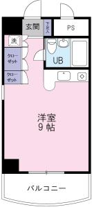 ハヤシビル 804【間取図】 999999 (ハヤシビル_ユニットA'（804）.jpg)